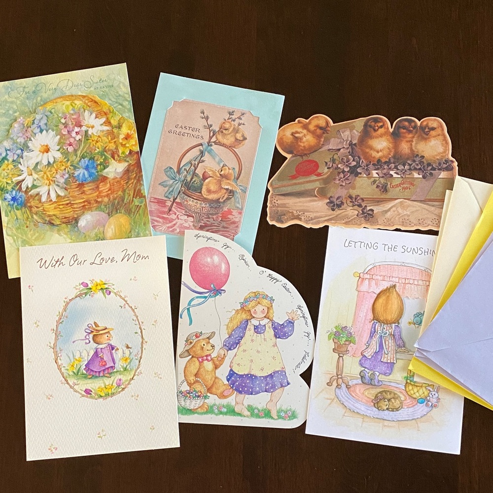 Bundle of 6 Easter and Spring Greeting Cards